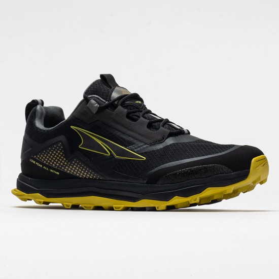 Altra Lone Peak All-Weather Mens Black/Yellow