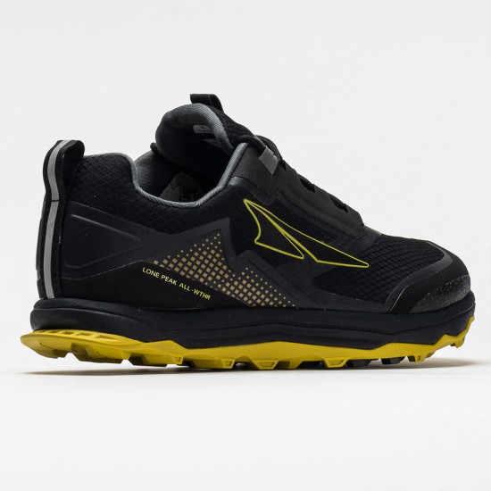 Altra Lone Peak All-Weather Mens Black/Yellow