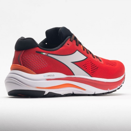 Diadora Mythos Blushield Vortice 7 Mens Fiery Red/White/Black/Orange