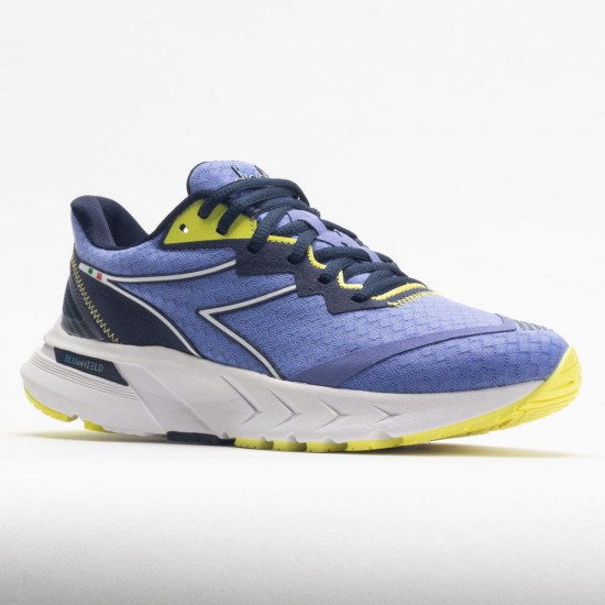 Diadora Mythos Blushield Volo 2 Womens Deep Periwinkle/Neon Yellow