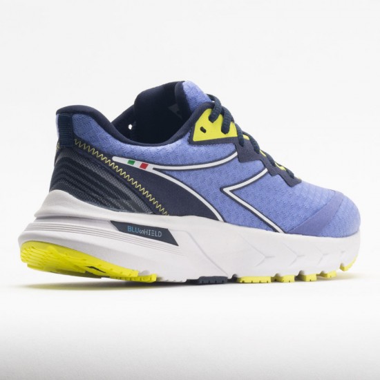 Diadora Mythos Blushield Volo 2 Womens Deep Periwinkle/Neon Yellow