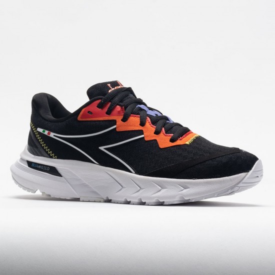 Diadora Mythos Blushield Volo 2 Mens Black/White/Vermillion Orange