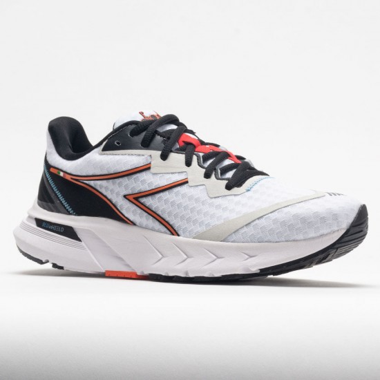 Diadora Mythos Blushield Volo 2 Mens White/Black/Vermillion Orange