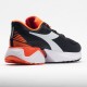 Diadora Mythos Blushield Vigore Womens Black/White/Vermillion Orange