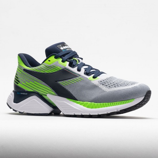 Diadora Mythos Blushield Vigore Mens White/Black Iris/Neon Mint