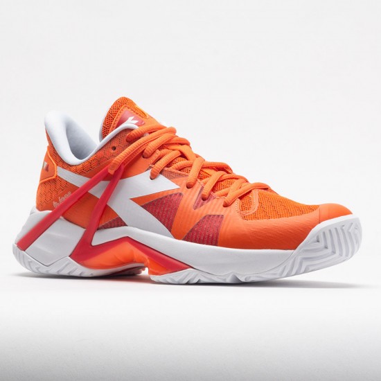 Diadora B.Icon AG Womens Vermilion Orange/White