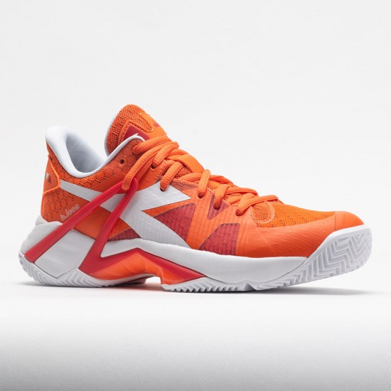 Diadora B.Icon Clay Womens Vermillion Orange/White