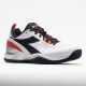 Diadora Blushield Torneo Clay Mens White/Black/Fiery Red