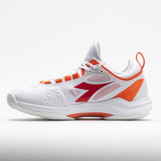 Diadora Speed Blushield Fly Clay Womens White/Fiery Red