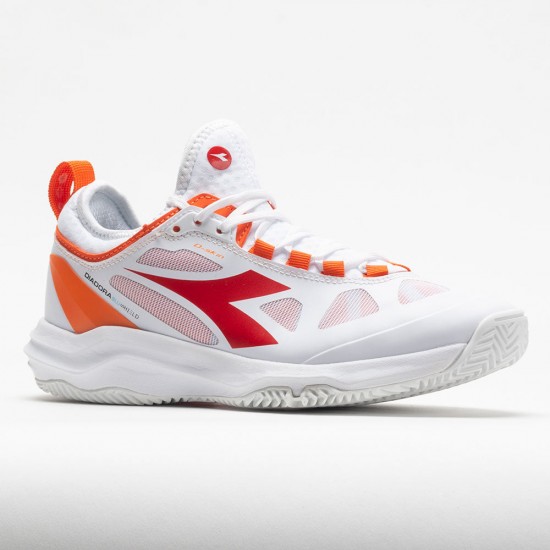 Diadora Speed Blushield Fly Clay Womens White/Fiery Red