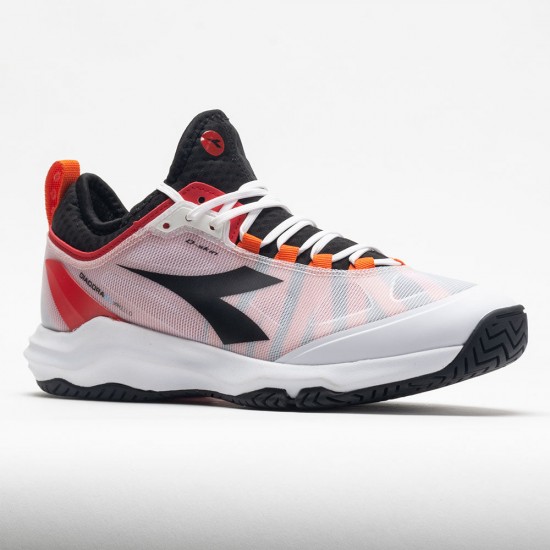 Diadora Speed Blushield Fly AG Mens White/Black/Fiery Red