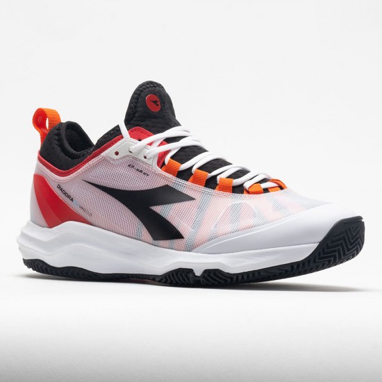 Diadora Speed Blushield Fly Clay Mens White/Black/Fiery Red