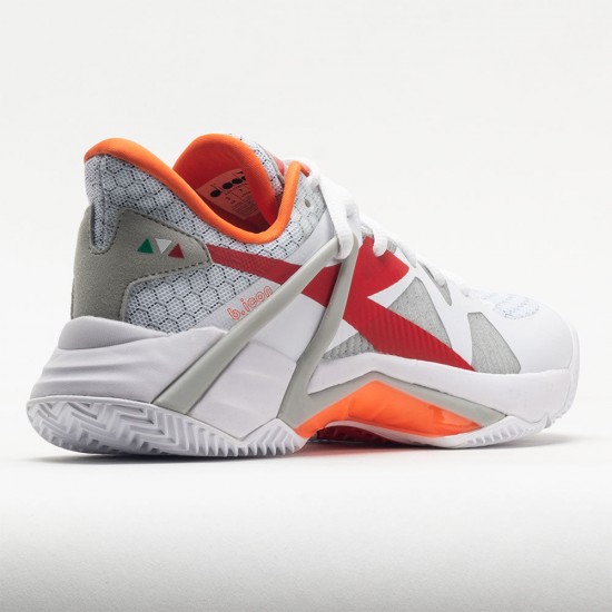 Diadora B.Icon Clay Womens White/Fiery Red