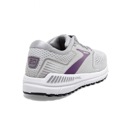 Womens Brooks Ariel 20 Oyster/Alloy/Grape