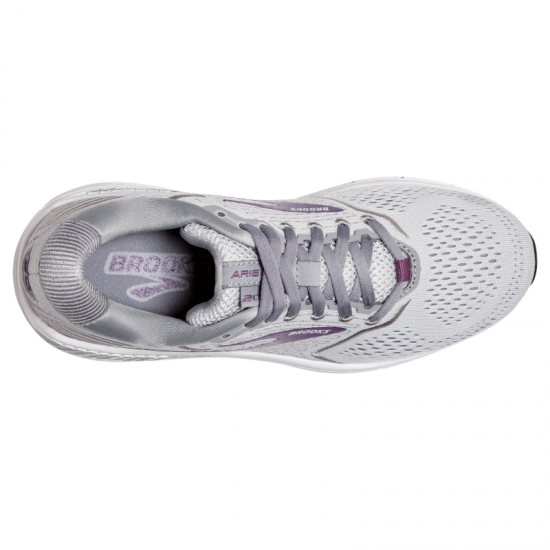 Womens Brooks Ariel 20 Oyster/Alloy/Grape