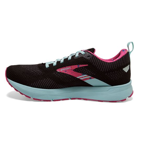 Womens Brooks Revel 5 Black/Beetroot/Plume