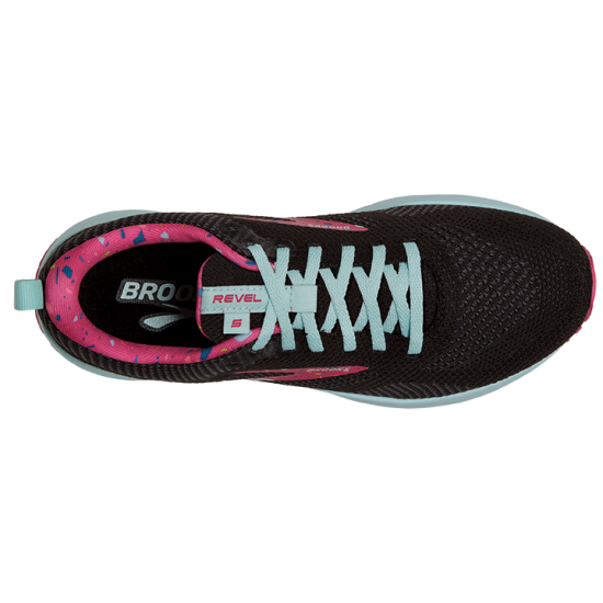 Womens Brooks Revel 5 Black/Beetroot/Plume