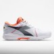 Diadora Trofeo AG Pickleball Womens White/Black/Vermillion Orange