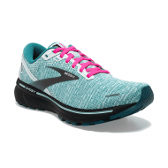 Women's Brooks Ghost 14 White/Black/Light Blue