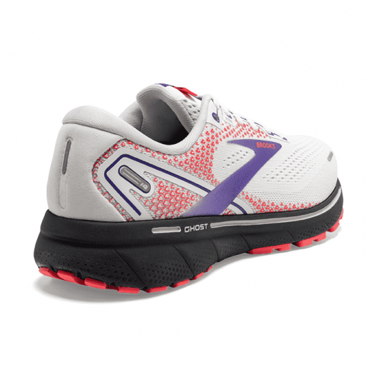 Womens Brooks Ghost 14 White/Coral