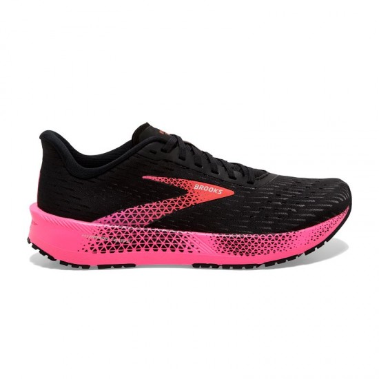 Womens Brooks Hyperion Tempo Black/Pink/Hot Coral