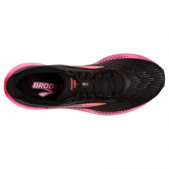 Womens Brooks Hyperion Tempo Black/Pink/Hot Coral