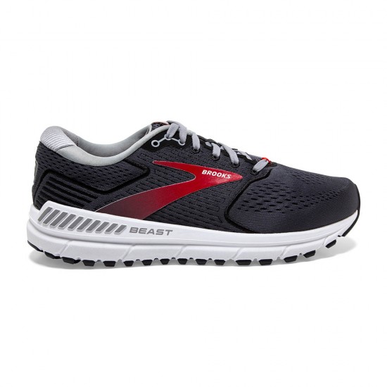 Mens Brooks Beast 20 Blackened Pearl/Black/Red