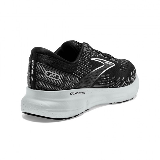 Mens Brooks Glycerin 20 Black/White/Alloy