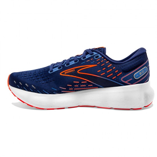 Mens Brooks Glycerin 20 Blue Depths/Palace Blue/Orange