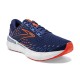 Mens Brooks Glycerin GTS 20 Blue Depths/Palace Blue/Orange