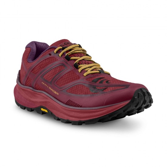 Topo Athletic Mtn Racer Womens Trail Berry/Gold