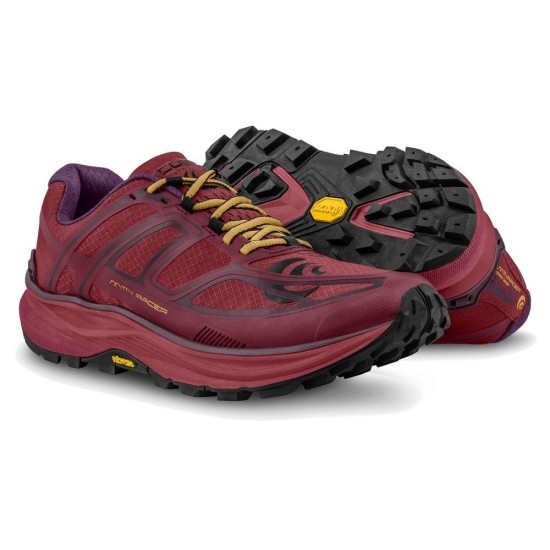 Topo Athletic Mtn Racer Womens Trail Berry/Gold