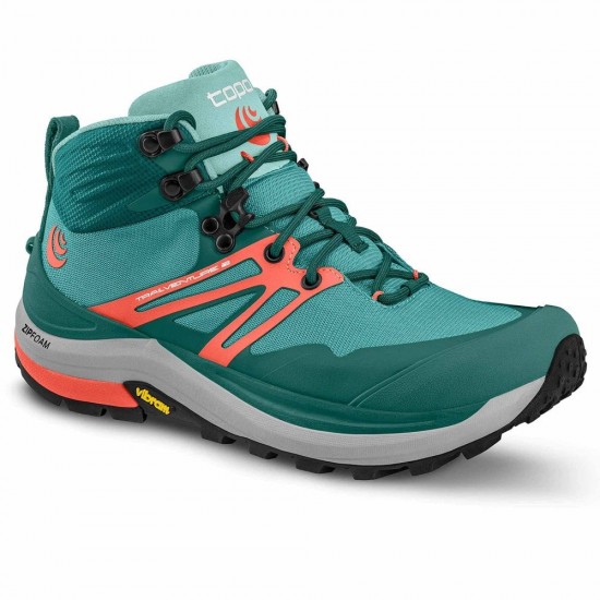 Topo Athletic Trailventure 2 Womens Hiking Boots Teal/Coral