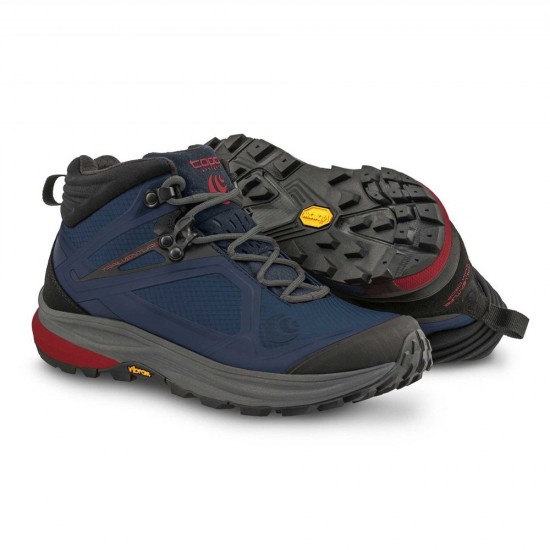 Topo Athletic Trailventure Mens Hiking Boots Navy/Red