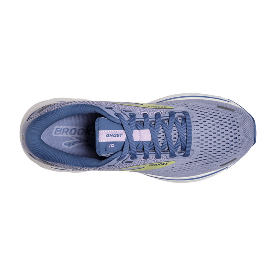 Womens Brooks Ghost 14 Purple Impression/Dutch Lime