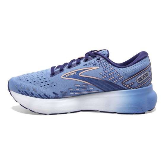 Womens Brooks Glycerin 20 Blissful Blue/Peach/White