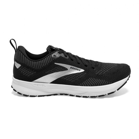 Womens Brooks Revel 5 Black/Metallic/White